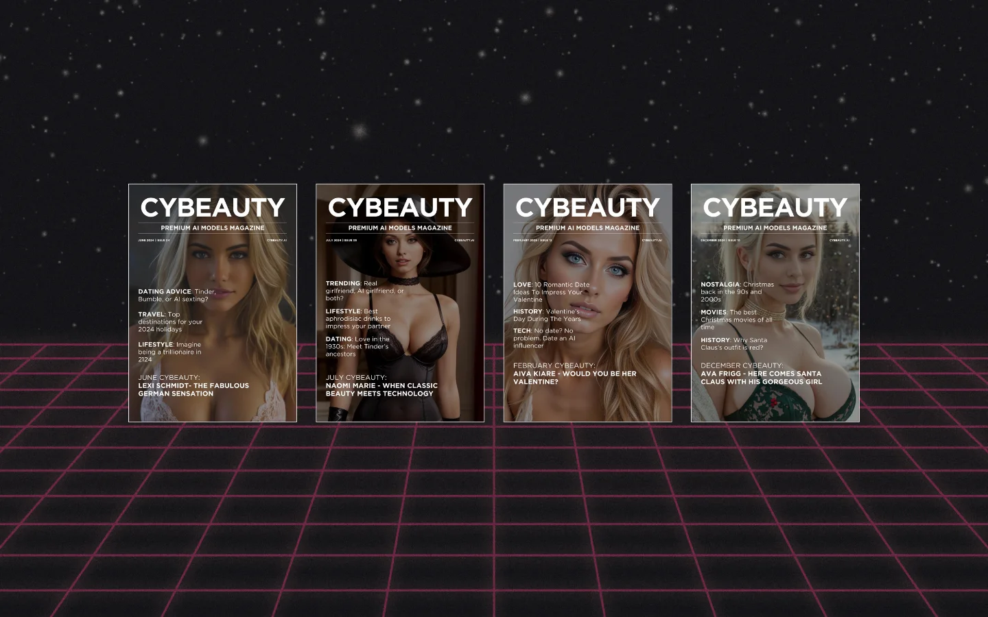 Cybeauty Magazine visual identity