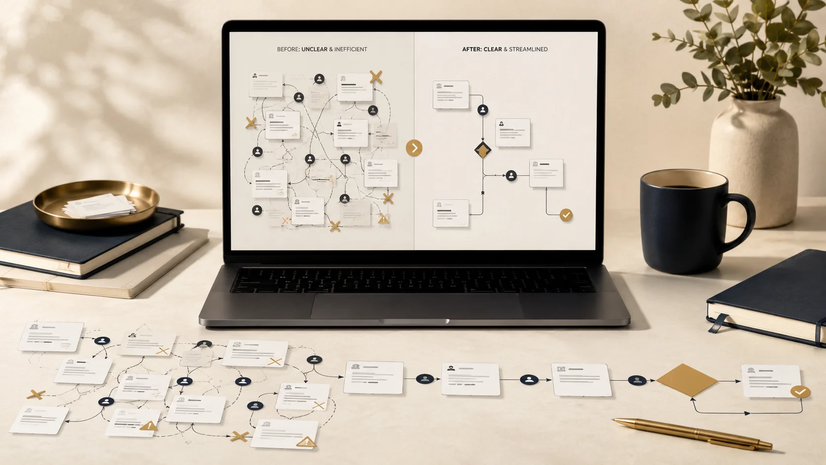 Connected business workflow and opportunity analysis